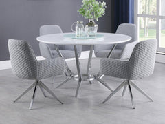 Abby Grey 5 Pc Dining Set