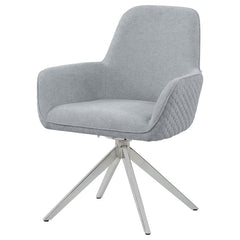 Abby Grey Swivel Arm Chair