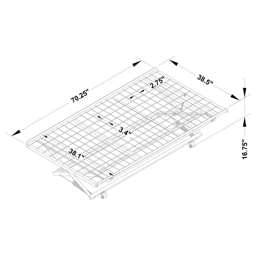 Ethan Black Pop Up Trundle