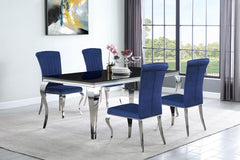 Carone Blue 5 Pc Dining Set