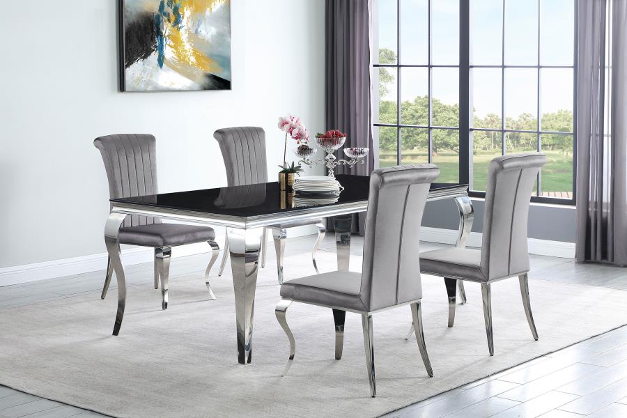Carone Grey 5 Pc Dining Set