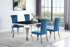 Carone Blue 5 Pc Dining Set