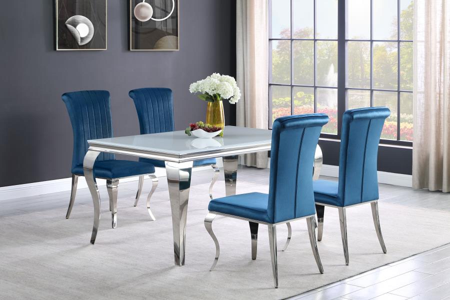 Carone Blue 5 Pc Dining Set