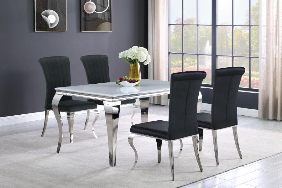 Carone Black 5 Pc Dining Set