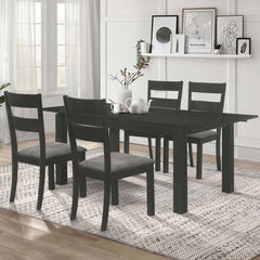 Jakob Black 5 Pc Dining Set