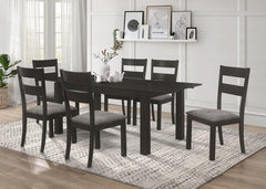 Jakob Black 7 Pc Dining Set