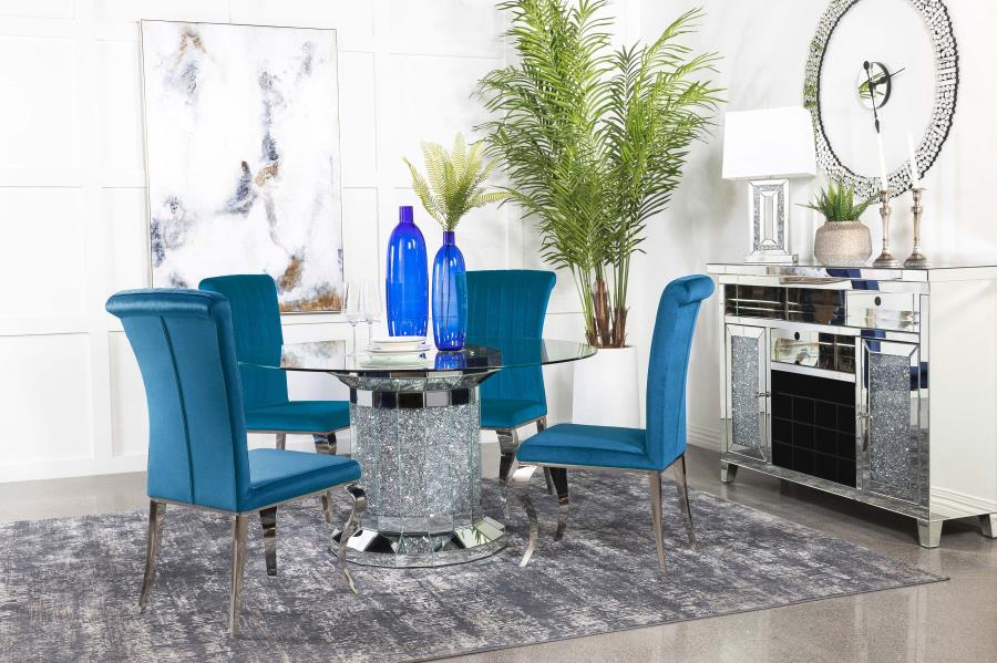 Ellie Blue 5 Pc Dining Set