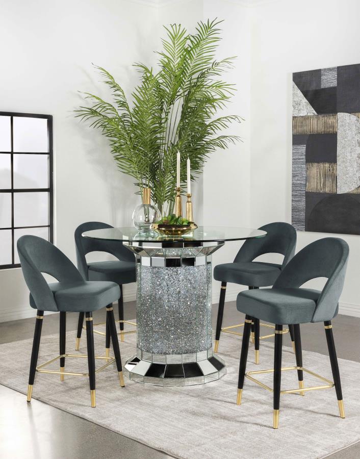 Ellie Grey 5 Pc Counter Height Dining Set