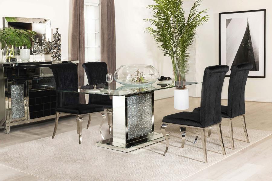 Marilyn Black 5 Pc Dining Set