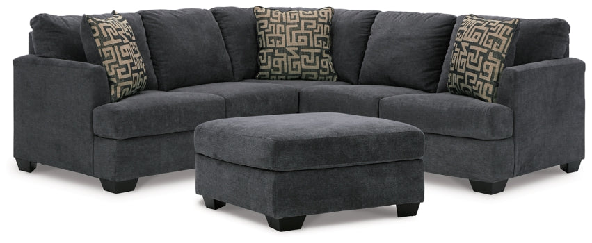 Ambrielle 2-Piece Sectional with Ottoman - PKG011623