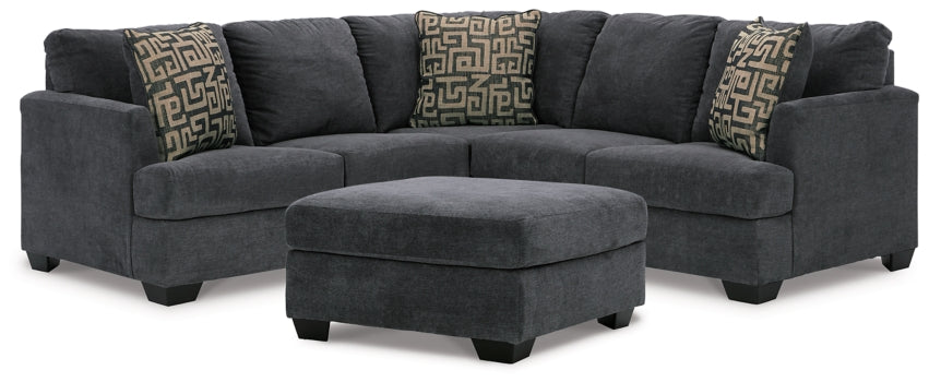 Ambrielle 2-Piece Sectional with Ottoman - PKG011622