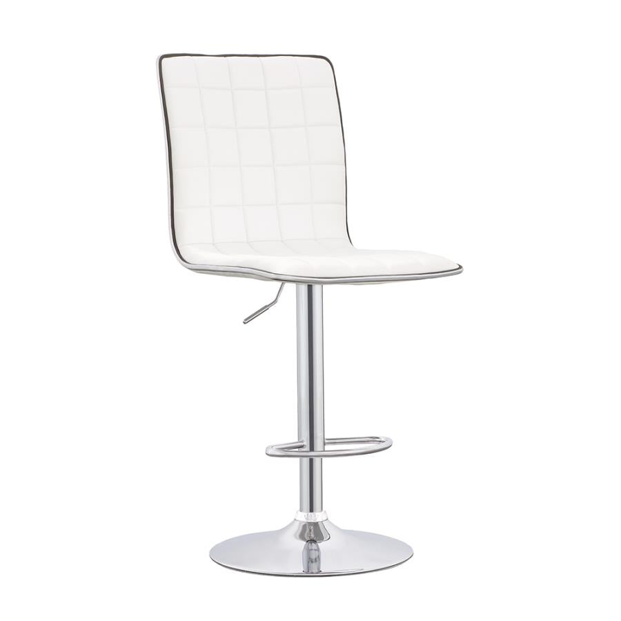 Ashbury White Adjustable Bar Stool