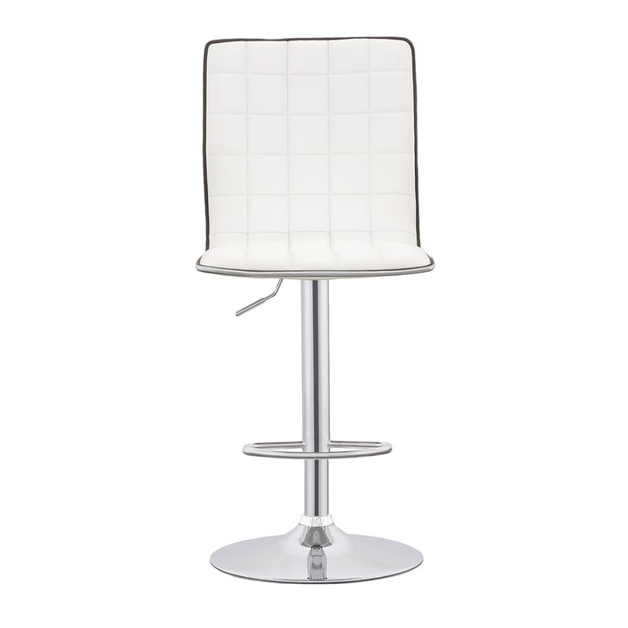 Ashbury White Adjustable Bar Stool