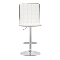 Ashbury White Adjustable Bar Stool