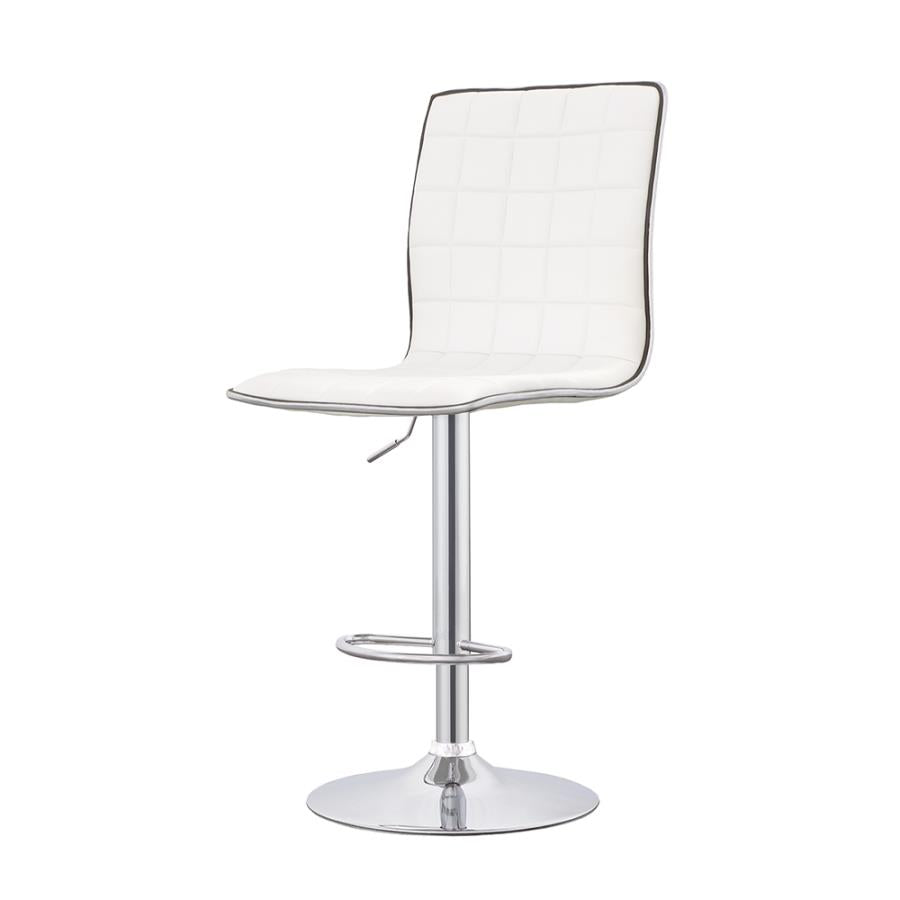 Ashbury White Adjustable Bar Stool