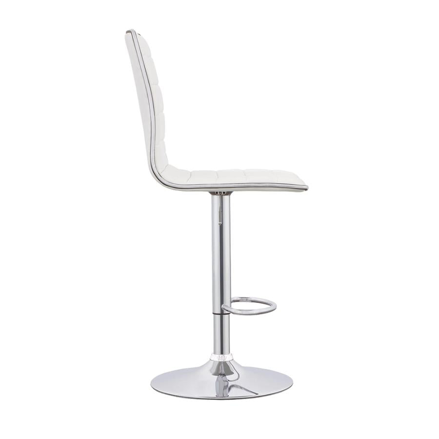 Ashbury White Adjustable Bar Stool