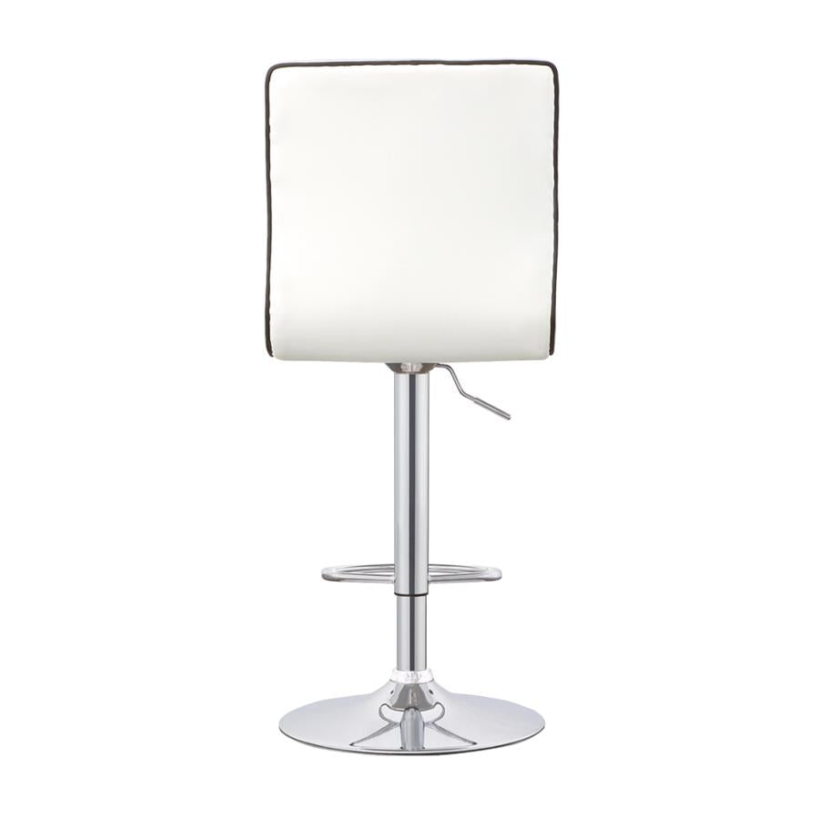 Ashbury White Adjustable Bar Stool