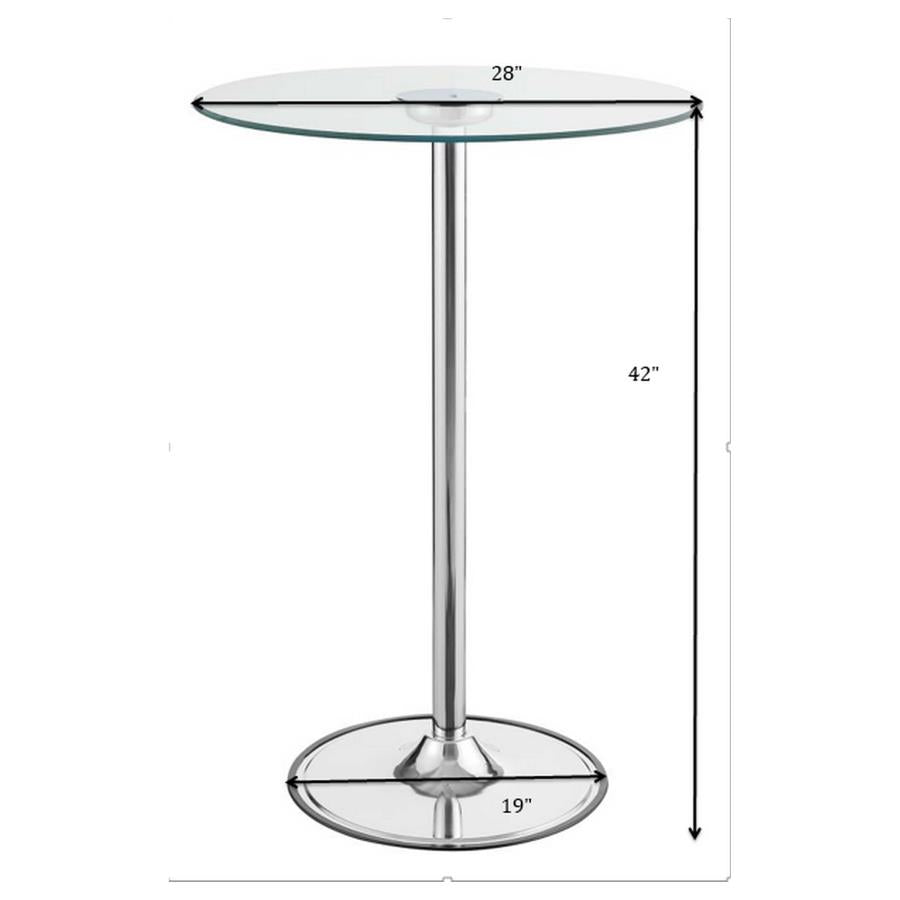 Thea Silver Bar Table