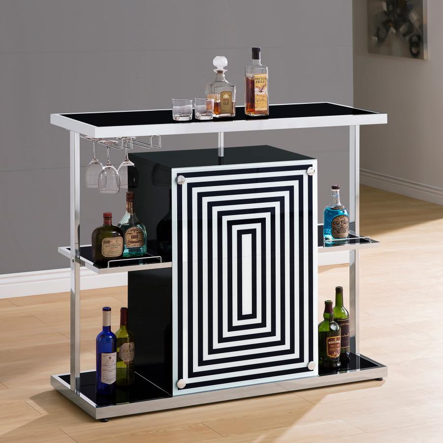 Zinnia Black Home Bar