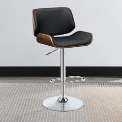 Folsom Black Adjustable Bar Stool
