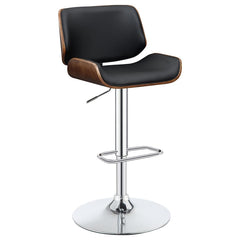 Folsom Black Adjustable Bar Stool