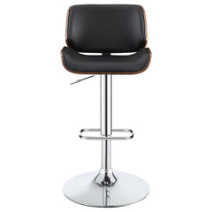 Folsom Black Adjustable Bar Stool