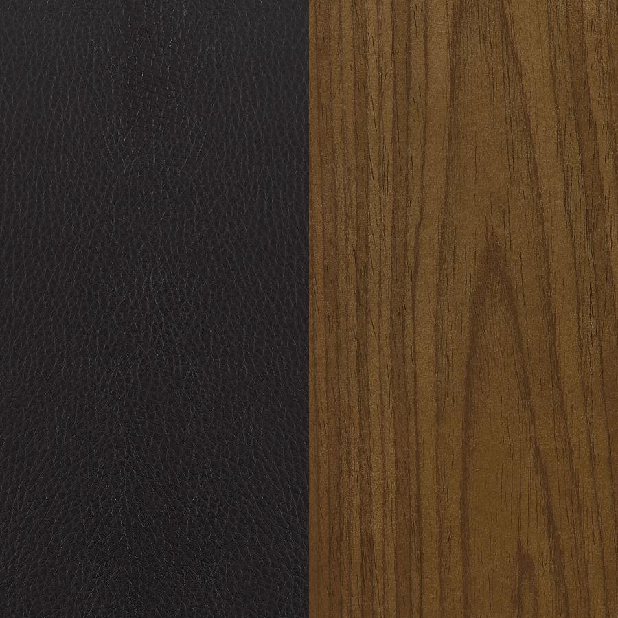 Folsom Black Adjustable Bar Stool