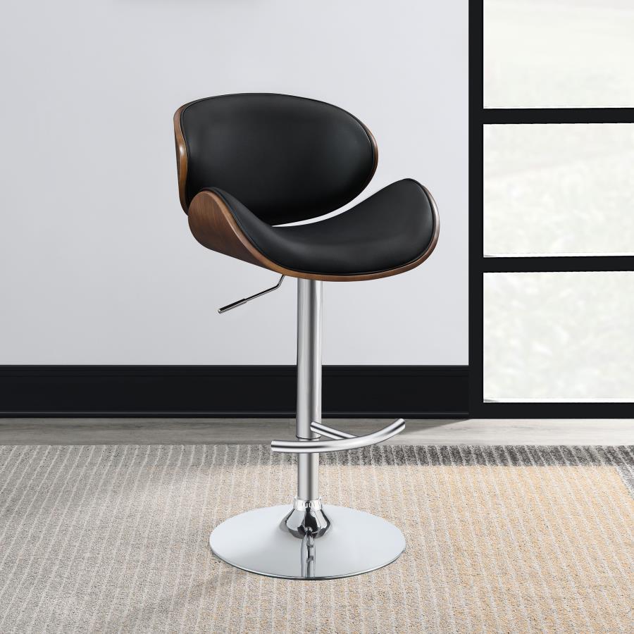 Harris Black Adjustable Bar Stool