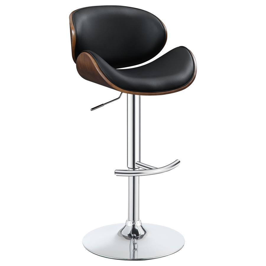 Harris Black Adjustable Bar Stool