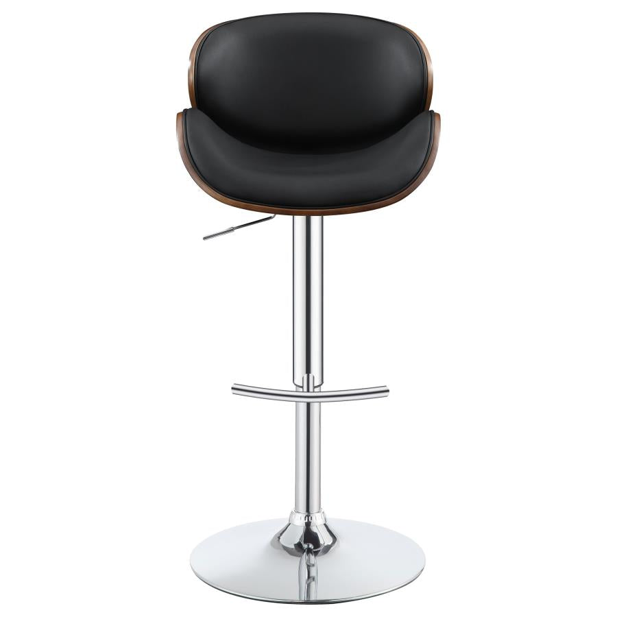 Harris Black Adjustable Bar Stool