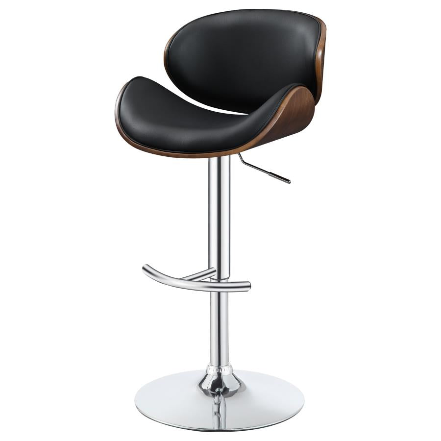 Harris Black Adjustable Bar Stool