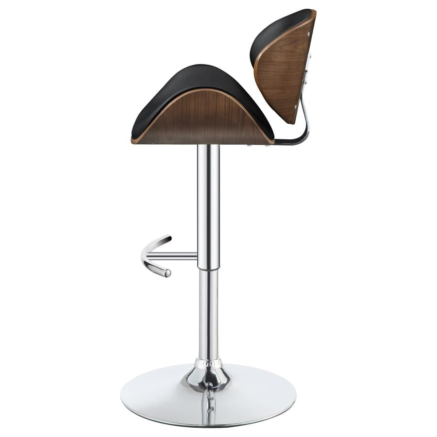 Harris Black Adjustable Bar Stool