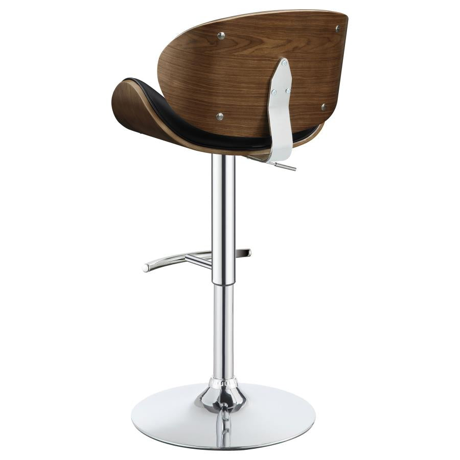 Harris Black Adjustable Bar Stool