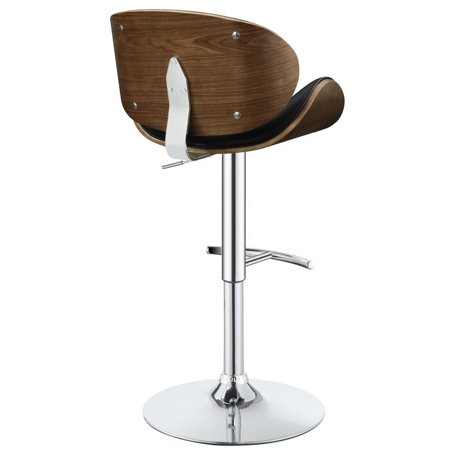 Harris Black Adjustable Bar Stool