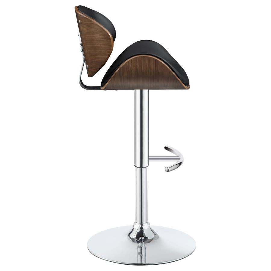 Harris Black Adjustable Bar Stool