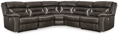 Kincord 5-Piece Power Reclining Sectional - The Bargain Furniture