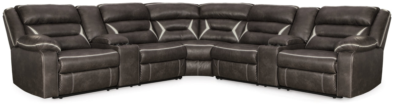 Kincord 3-Piece Power Reclining Sectional - The Bargain Furniture