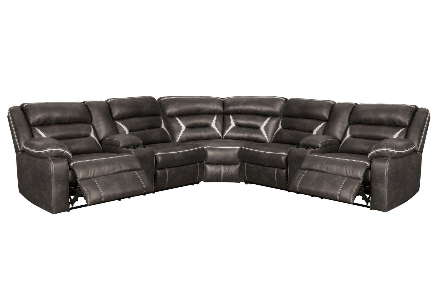 Kincord 3-Piece Sectional with Recliner - PKG000835