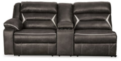 Kincord Left-Arm Facing Power Reclining Sofa with Console