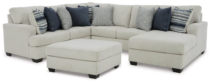 Lowder 4-Piece Sectional with Ottoman - PKG012996