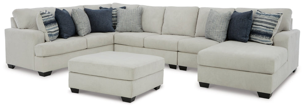 Lowder 5-Piece Sectional with Ottoman - PKG012994