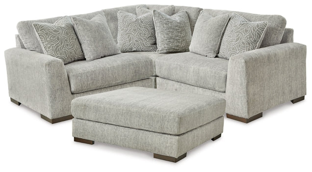 Regent Park 3-Piece Sectional with Ottoman - PKG013001