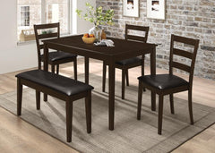 Guillen Brown 5 Pc Dining Set
