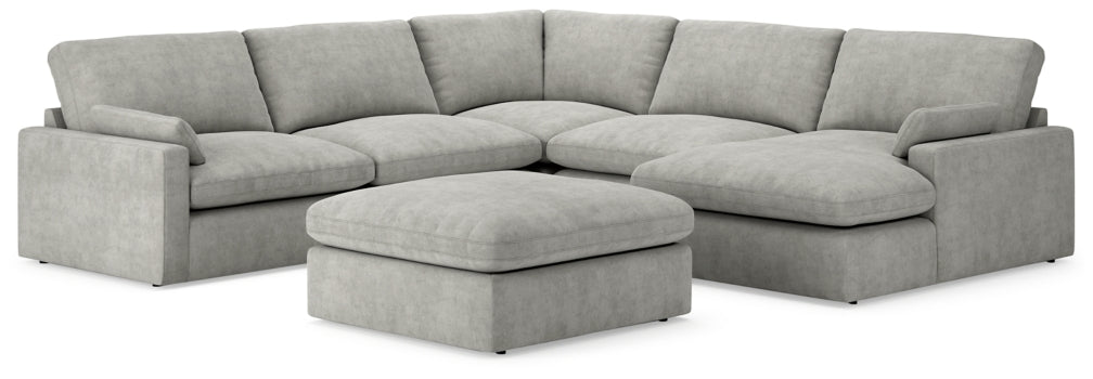 Sophie 5-Piece Sectional with Ottoman - PKG013028