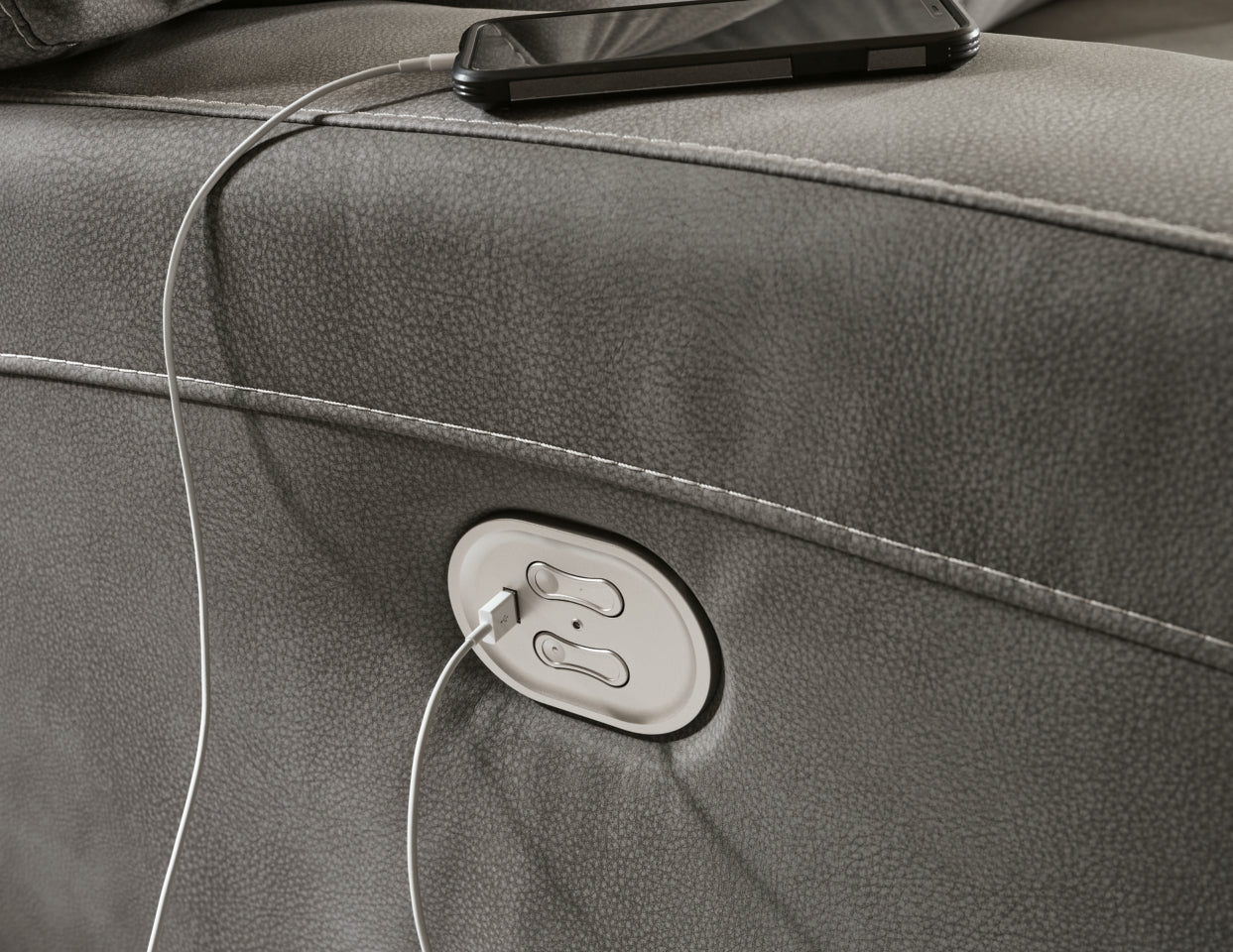 Next-Gen DuraPella 6-Piece Power Reclining Sectional