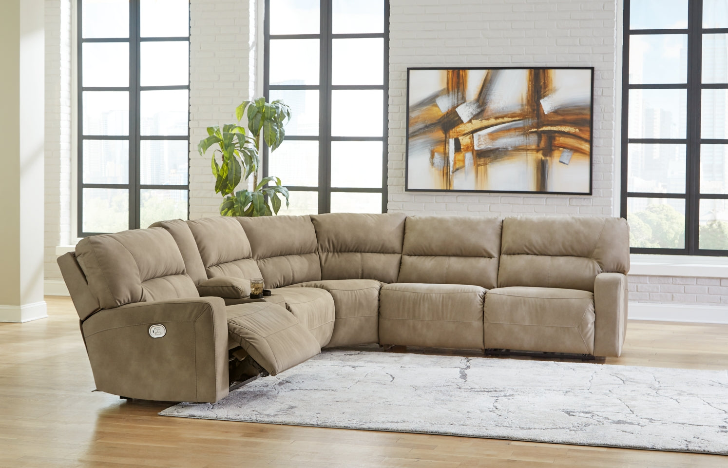 Next-Gen DuraPella 6-Piece Power Reclining Sectional