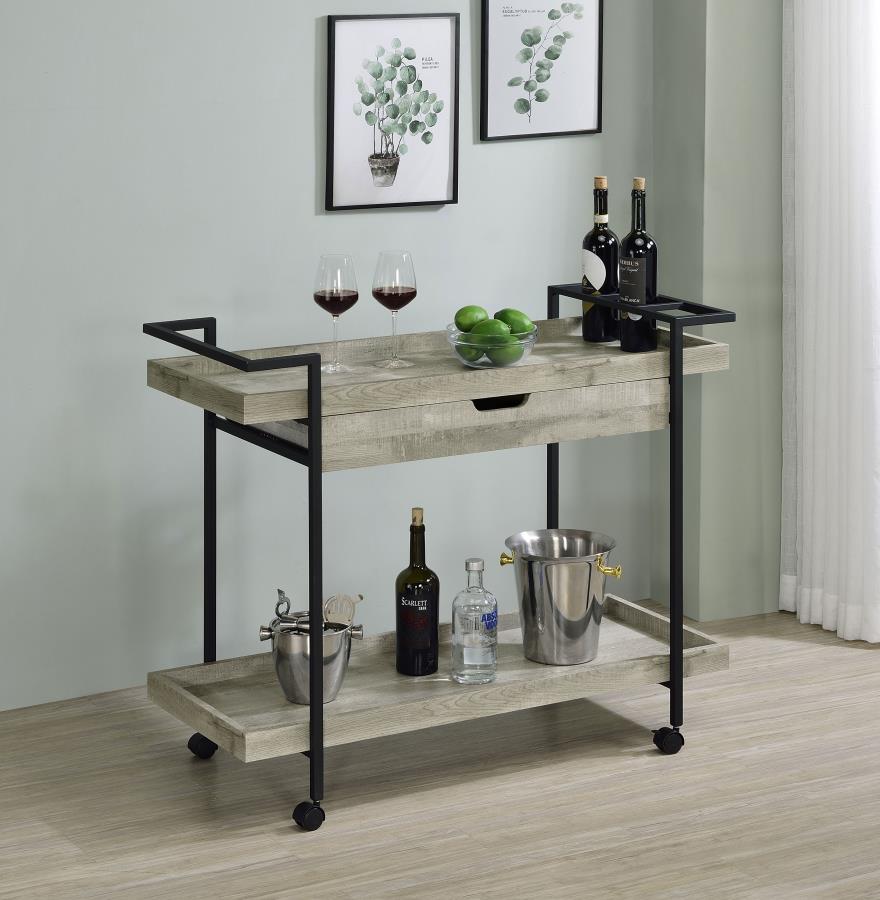 Ventura Grey Bar Cart