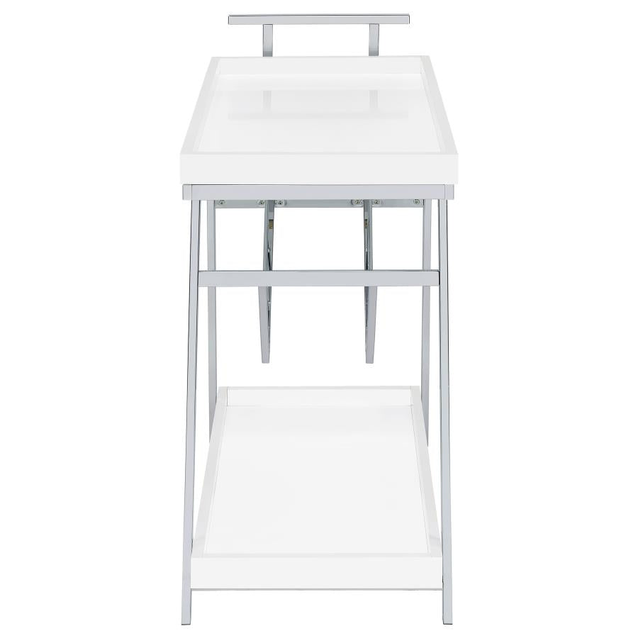 Kinney White Bar Cart