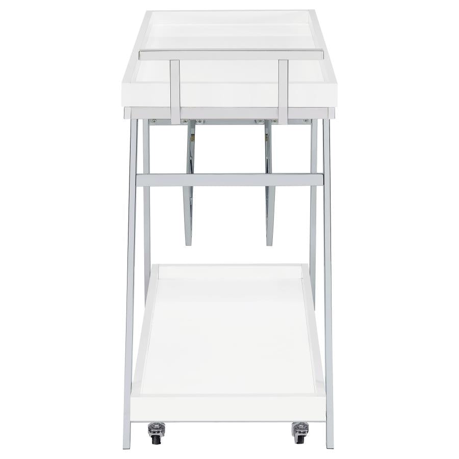 Kinney White Bar Cart