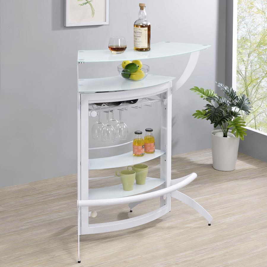 Dallas White Home Bar